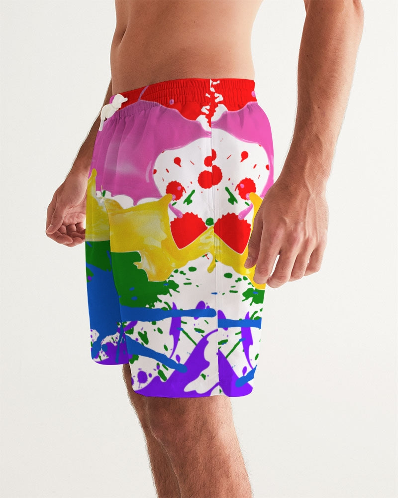 Paint Splatter Swim Shorts