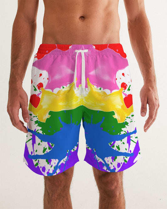 Paint Splatter Swim Shorts