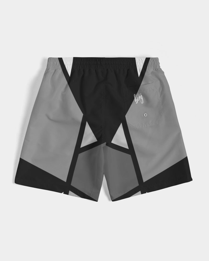 Retro Black Swim Trunk