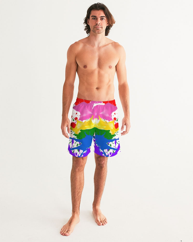 Paint Splatter Swim Shorts