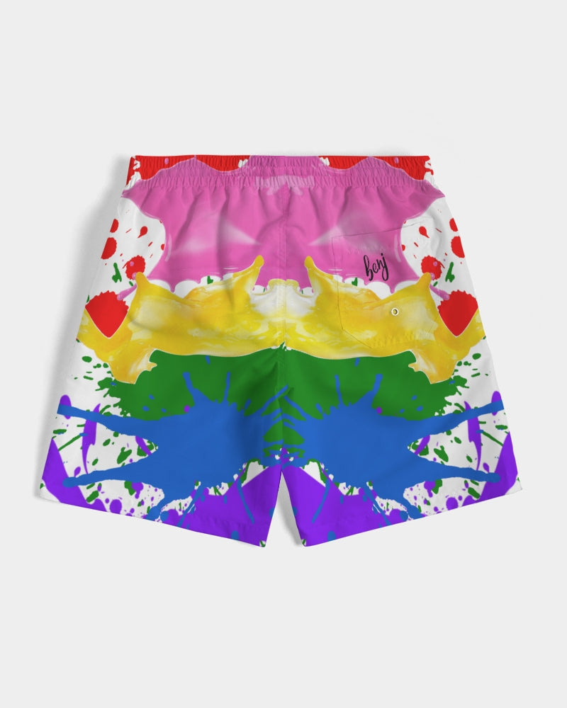 Paint Splatter Swim Shorts